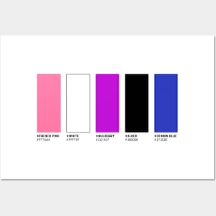 Genderfluid Color Palette Posters and Art